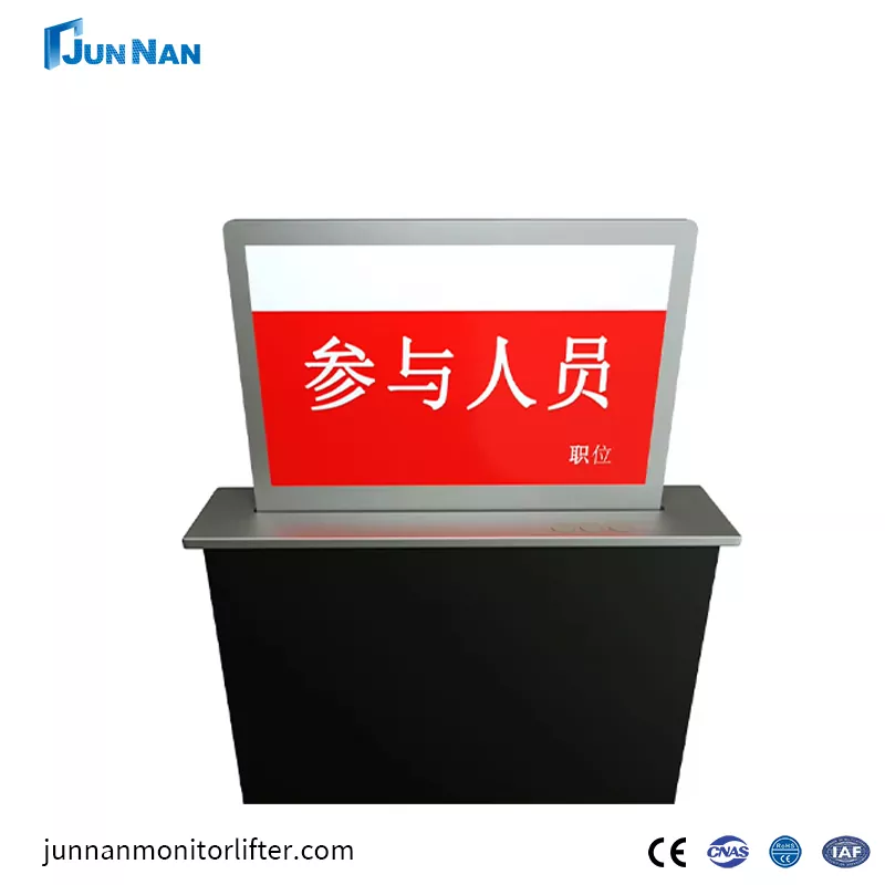 Digital Signage Ultra Wide Double Sided Electronic Nameplate Conference Table For Meeting Room Name Label